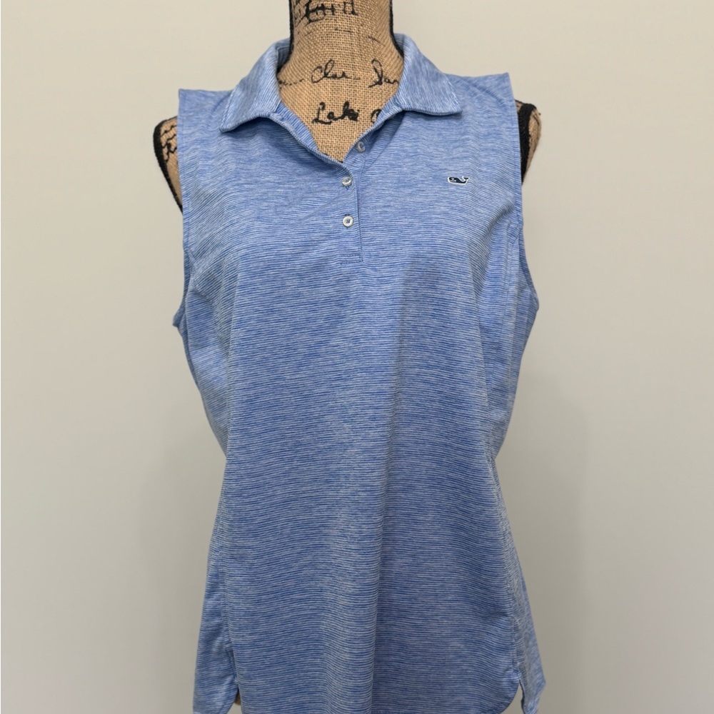 Women's Blue Sleeveless Top